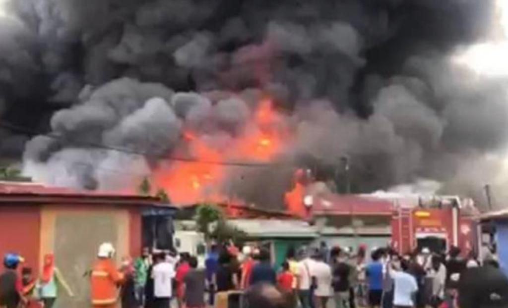 56 rumah musnah dalam kebakaran di Tawau