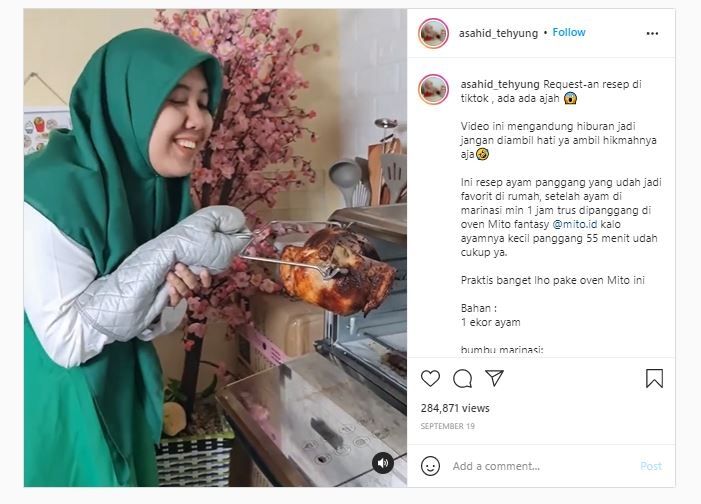 Wanita bertudung diminta masak 'babi panggang'