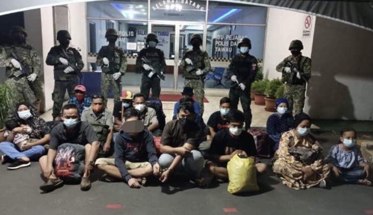 15 PATI baru tiba dari Indonesia ditahan di Tawau