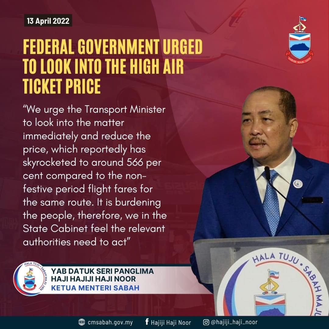 Federal government urged to look into high air ticket price- CM