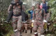 MOSAR selamatkan wanita alami sakit perut semasa mendaki