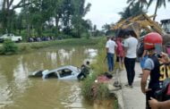 Pemuda nyaris maut kereta terjunam ke dalam tali air