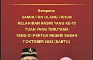 Senarai penuh penerima pengurniaan darjah kebesaran, bintang dan pingat kehormatan Sabah tahun 2023 