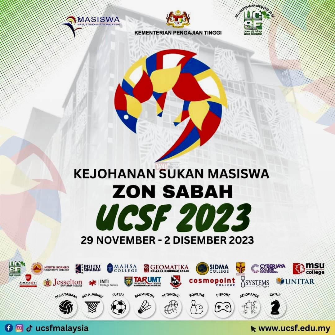 UCSF tuan rumah Kejohanan Sukan MASISWA Zon Sabah 2023
