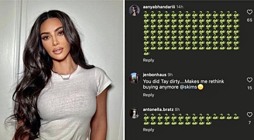 Instagram Kim Kardashian diserang Swifties, penuh emoji ular