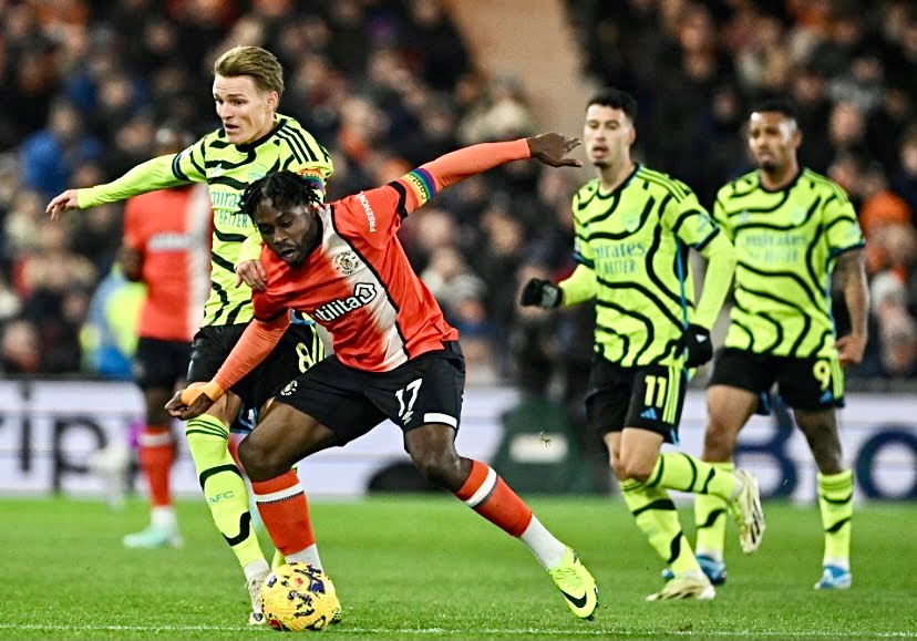 Arsenal kekal terajui EPL selepas menang tipis 4-3 ke atas Luton Town