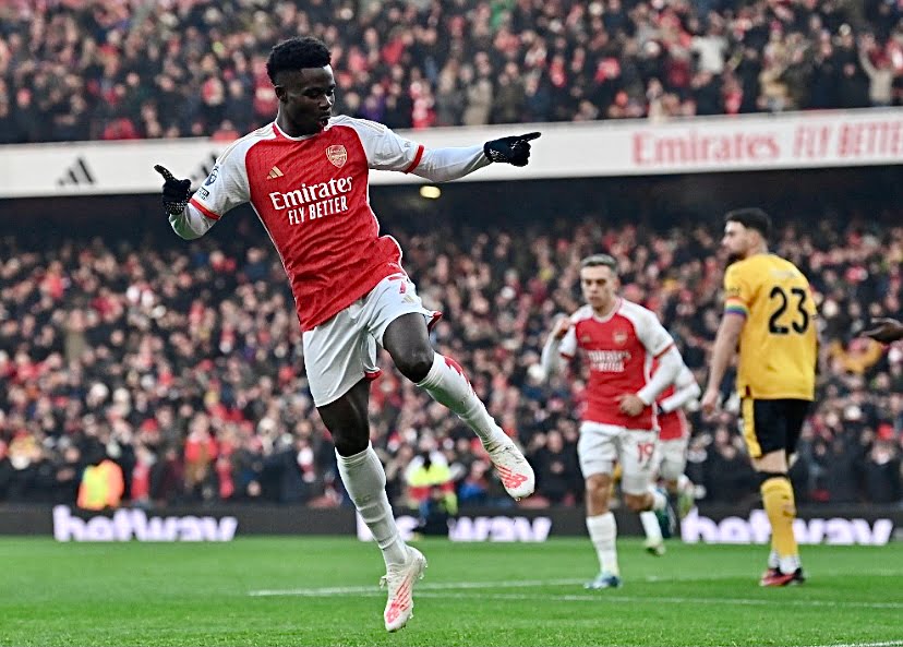 Arsenal terus gayat di puncak liga selepas benam Wolves 2-1