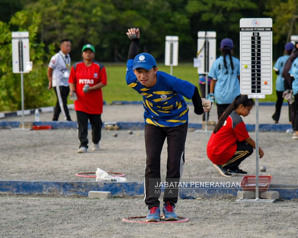 SAGA X : Beaufort, Pitas perolehi emas pertama petanque