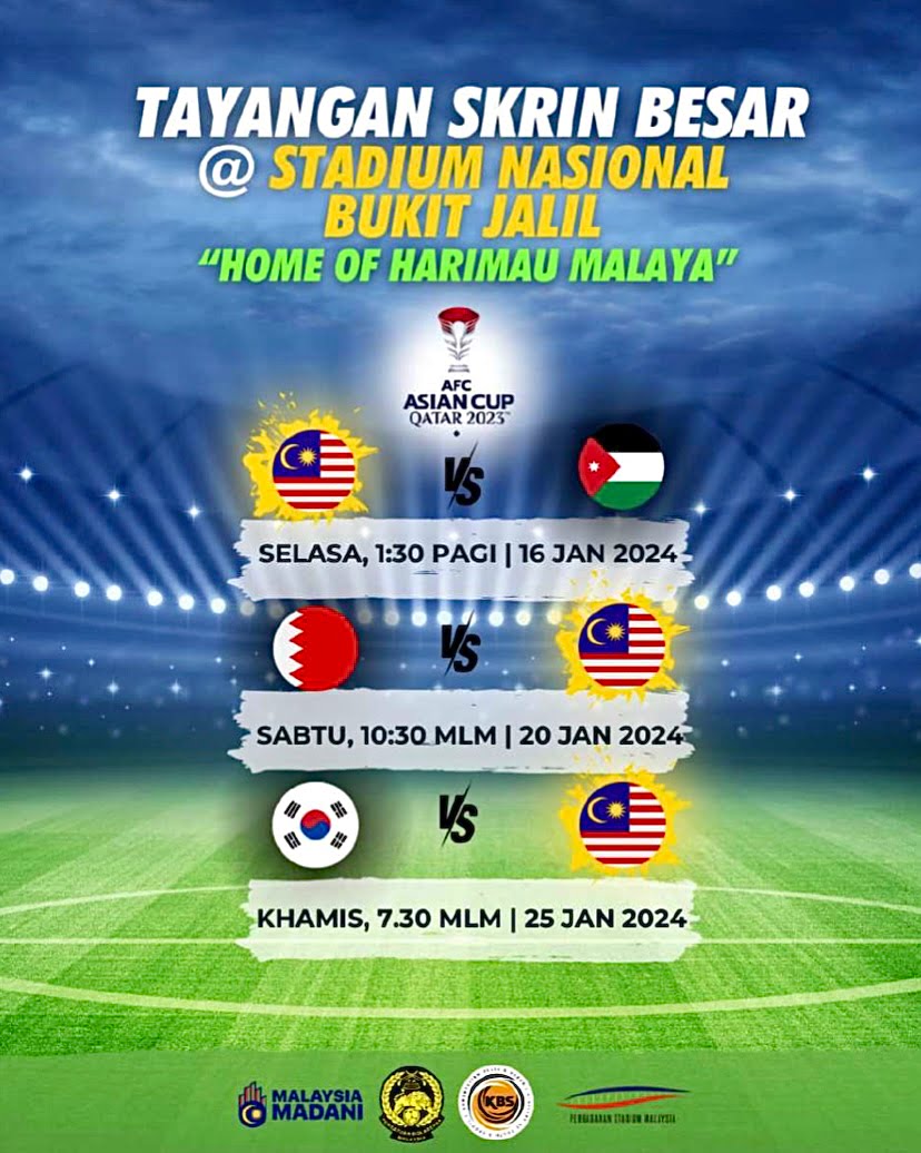 KBS ‘belanja’ skrin besar tonton aksi Piala Asia
