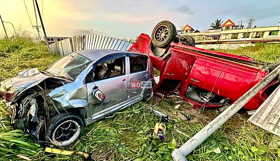 四驅車追尾邁威釀禍 雙雙翻覆1死1傷