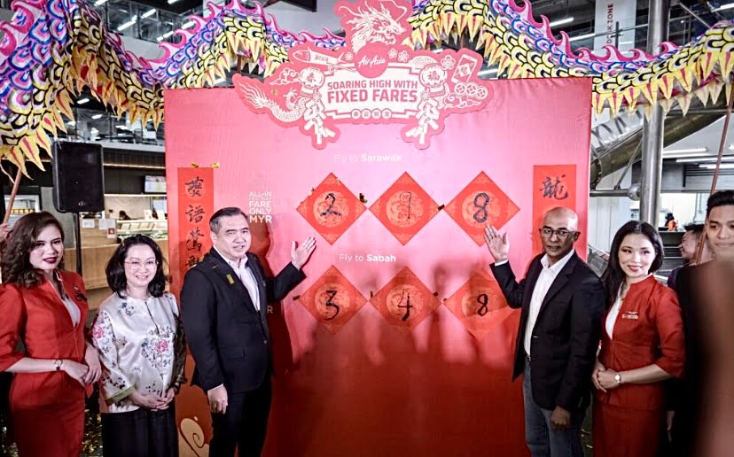 AirAsia tawar 25,000 tempat tambang rendah Tahun Baharu Cina ke Sabah, Sarawak