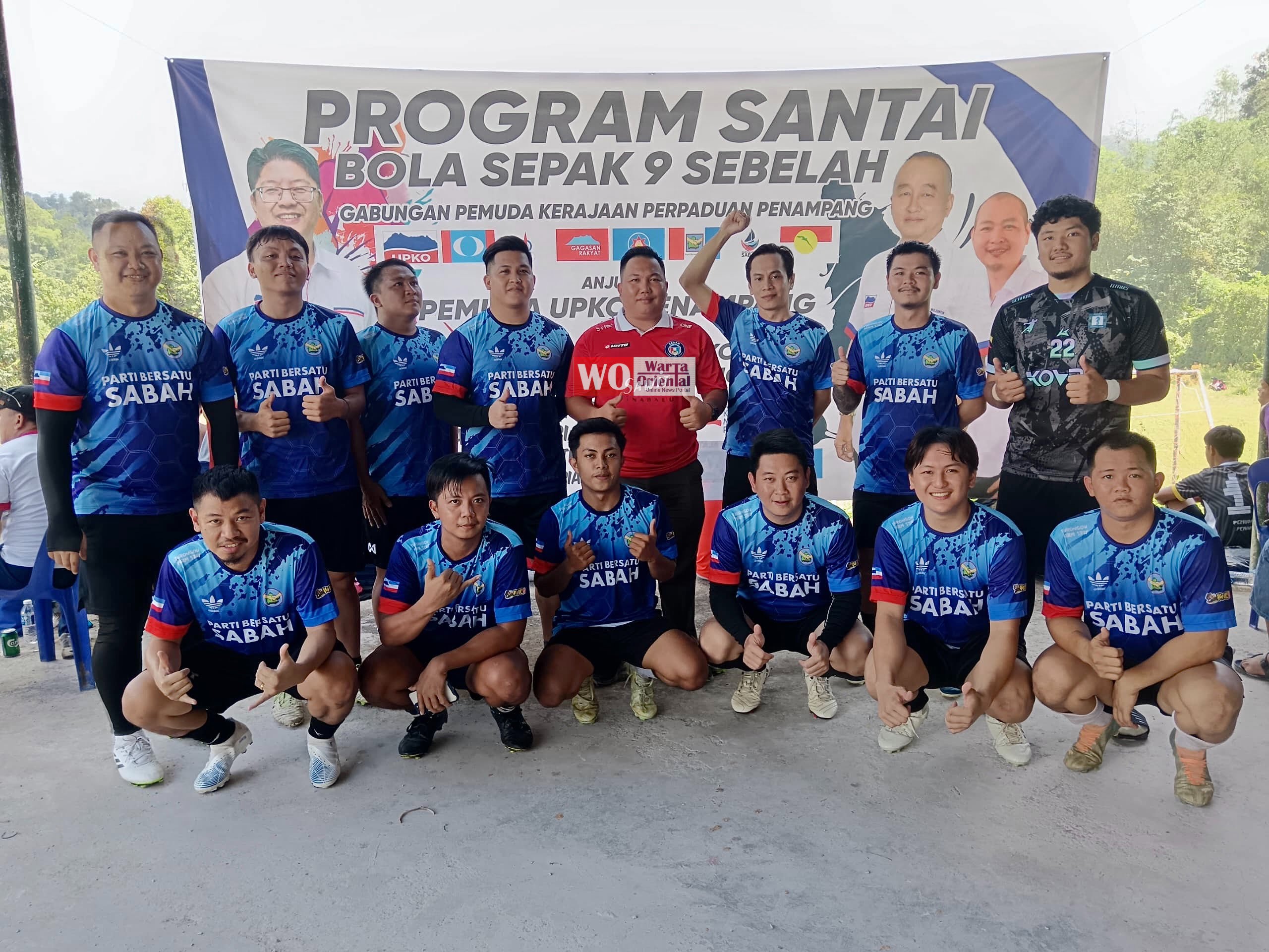 Pemuda PBS Moyog juara Bola Sepak Santai 9 Sebelah