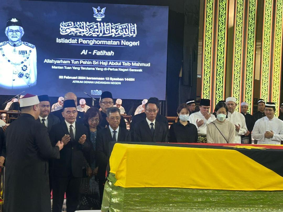 Sabah beri penghormatan terakhir kepada Tun Pehin Sri Abdul Taib Mahmud