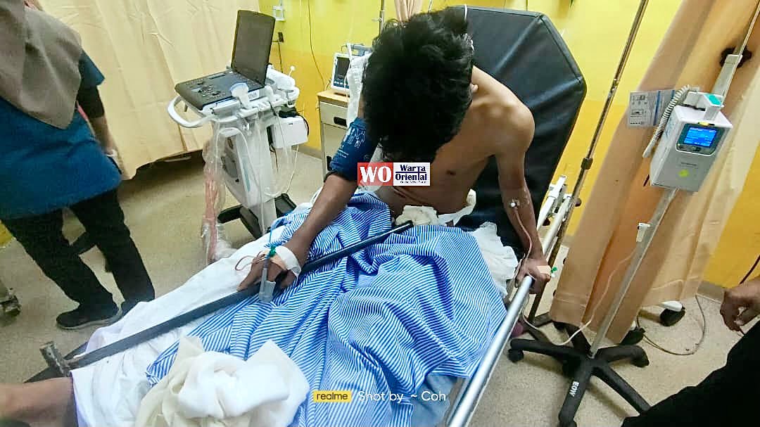 Lelaki cedera tertusuk besi alat pengutip sawit di Sandakan