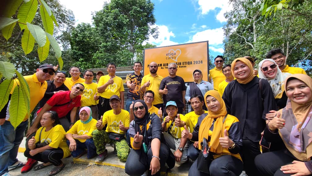 Etiqa lancar Projek Air Bersih Etiqa di Kg. Togop Darat Ranau  dengan kerjasama IAM