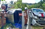 Seorang maut, tiga cedera nahas dua pacuan empat roda di Lahad Datu