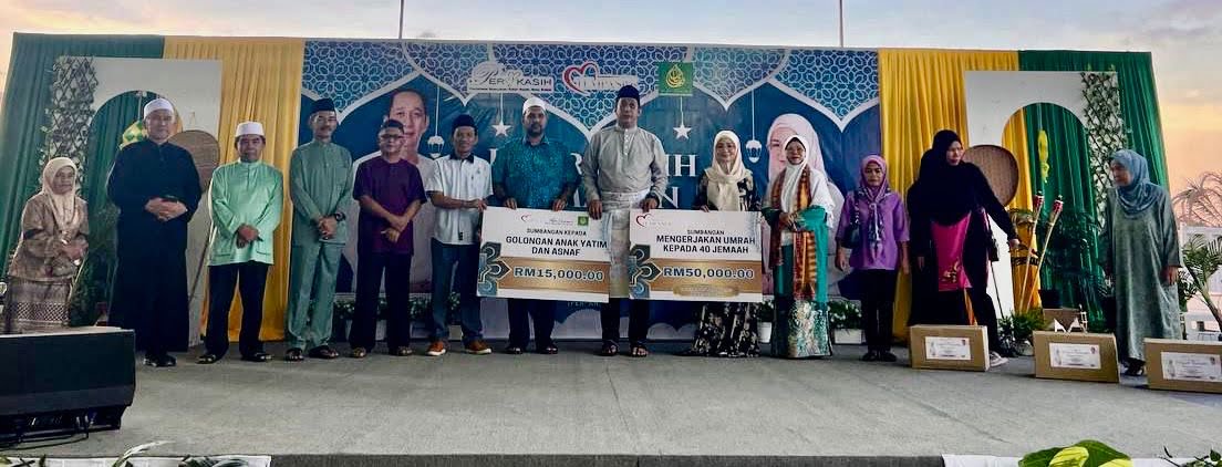 186 kanak-kanak, 40 pemimpin masyarakat Tempasuk terima sumbangan