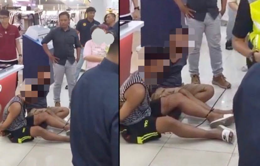 Bukan culik, tetapi hanya membantu kanak-kanak naik eskalator