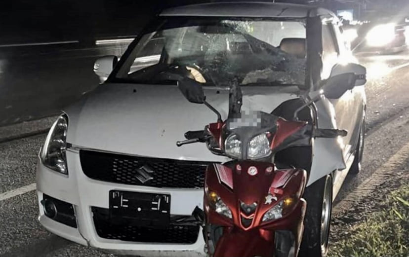 Maut dilanggar ketika tunda motosikal rosak