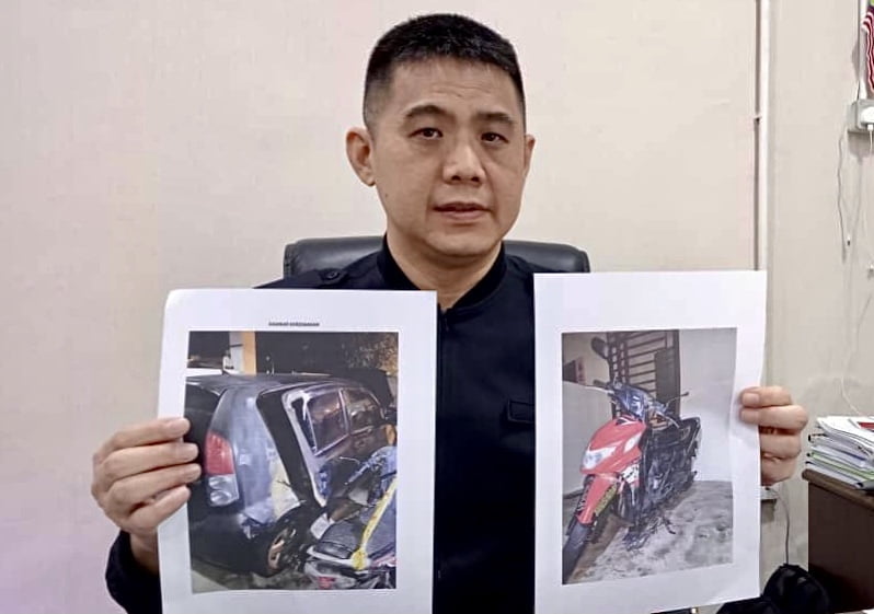 Bakar kereta, motosikal bekas teman wanita putuskan hubungan