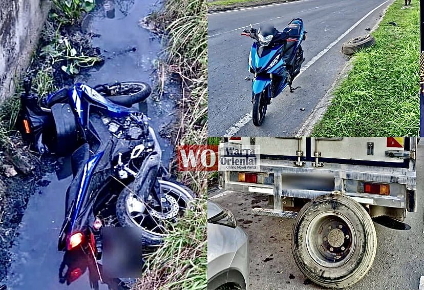 Dua maut selepas elak motosikal terlanggar tayar gantian lori tertanggal di P’pang