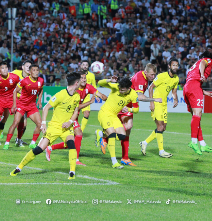 Harimau Malaya ikat Kyrgyzstan 1-1