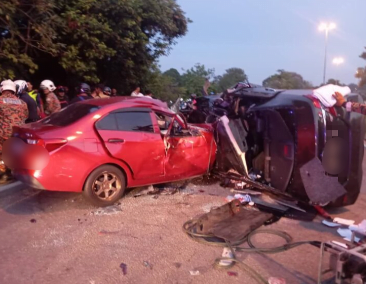 Tayar kereta pecah, bayi tujuh bulan parah