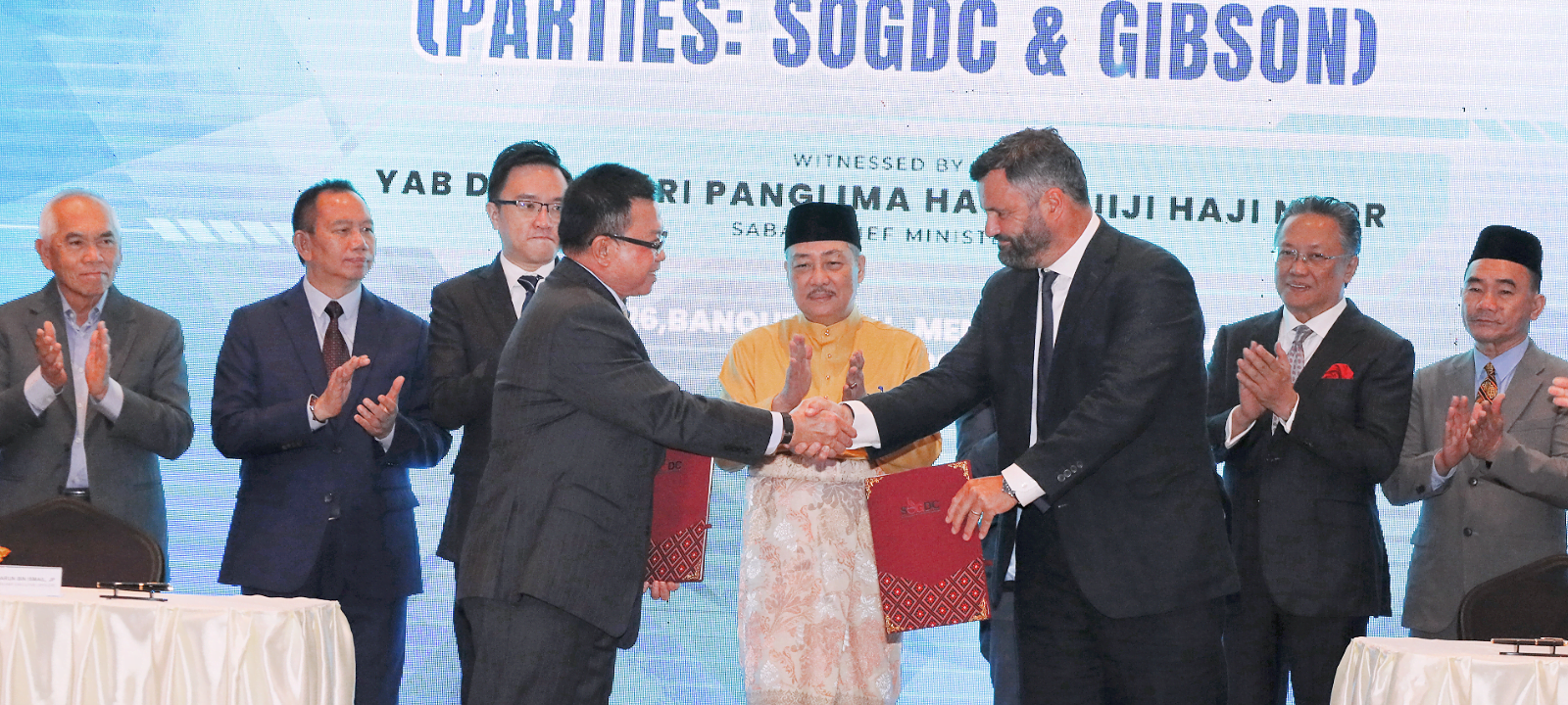 Hajiji witnesses agreement signing between SOGDC, Gibson and Aramco