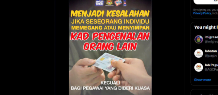 Tiga pengawal keselamatan disyaki guna Mykad palsu