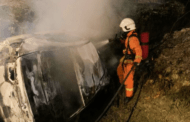 Lelaki rentung dalam kebakaran kereta