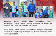 Sabah naikkan insentif pingat emas SUKMA ke RM10,000