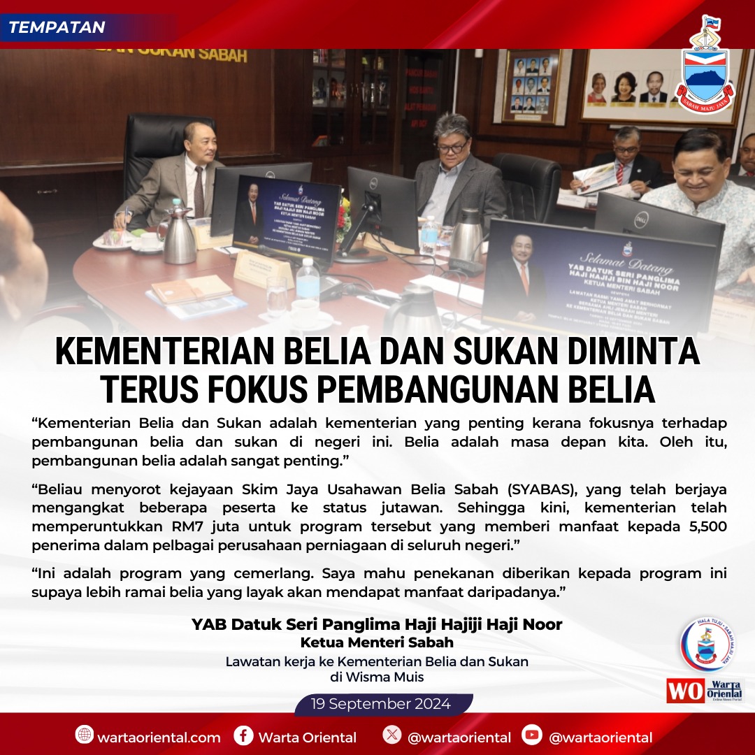 KBS diminta terus fokus pembangunan belia