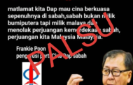 Pengerusi DAP Sabah lapor polis hantaran media sosial palsu