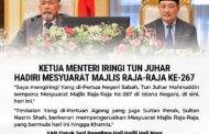 Hajiji iringi Tun Juhar hadiri Mesyuarat Majlis Raja-Raja Ke-267
