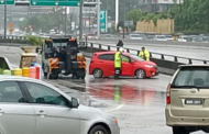 Hujan lebat: Jalan utama Selangor dilanda banjir kilat