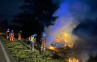 Porsche terbakar kemalangan dengan Perodua Kancil