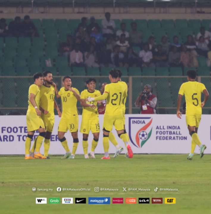 Harimau Malaya ikat India 1-1