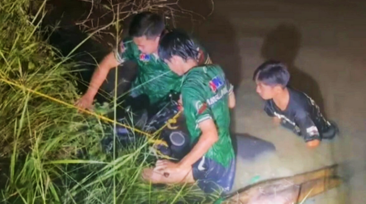 Wanita nyaris maut, GPS bawa masuk parit
