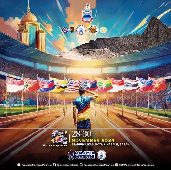 200 atlet muda dari 11 negara sertai SEA Youth U18 Athletics Championship 2024 di KK 28-30 Nov