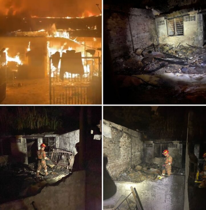 Lelaki ditahan bakar kediaman sendiri hingga empat rumah jiran terbakar 