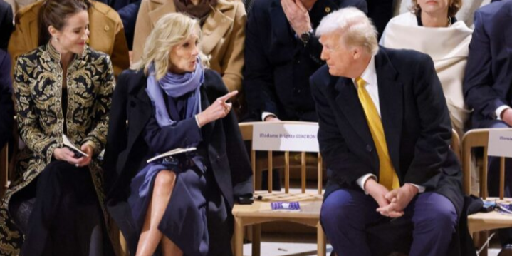 Kehadiran Trump, Biden semasa pembukaan semula gereja di Perancis cetus perhatian