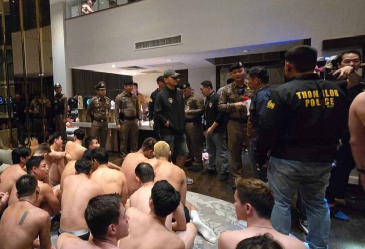 124 lelaki hanya berseluar dalam ditahan, anjur parti dadah di hotel