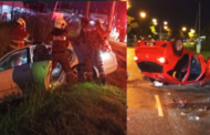 邁威失控衝入對面車道撞擊 凱美瑞司機重傷亡
