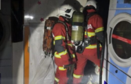 Wanita mengandung cedera, kedai dobi terbakar