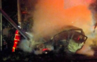 Kereta terbakar, lelaki terselamat daripada maut