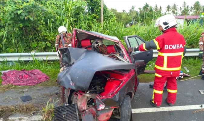 Seorang maut, dua cedera dalam kemalangan di Tuaran