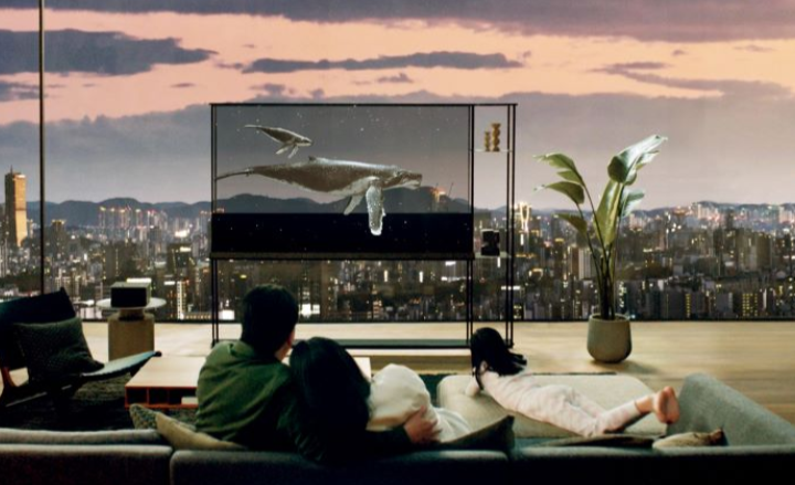 LG lancar televisyen lutsinar pertama dunia