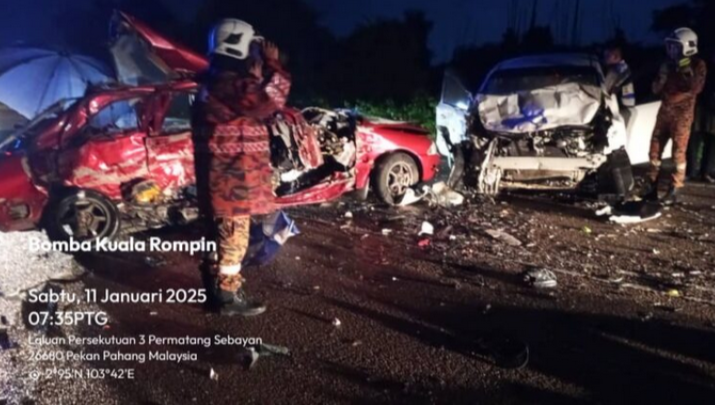 Lima maut, dua cedera kemalangan