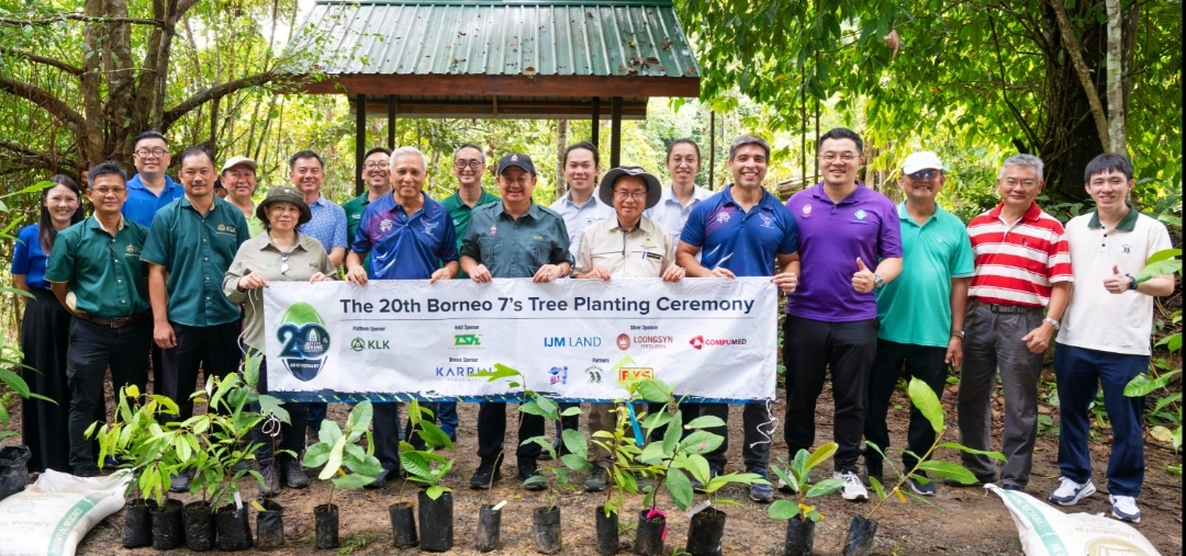 Tree planting ceremony kicks off International Borneo Sevens 2025