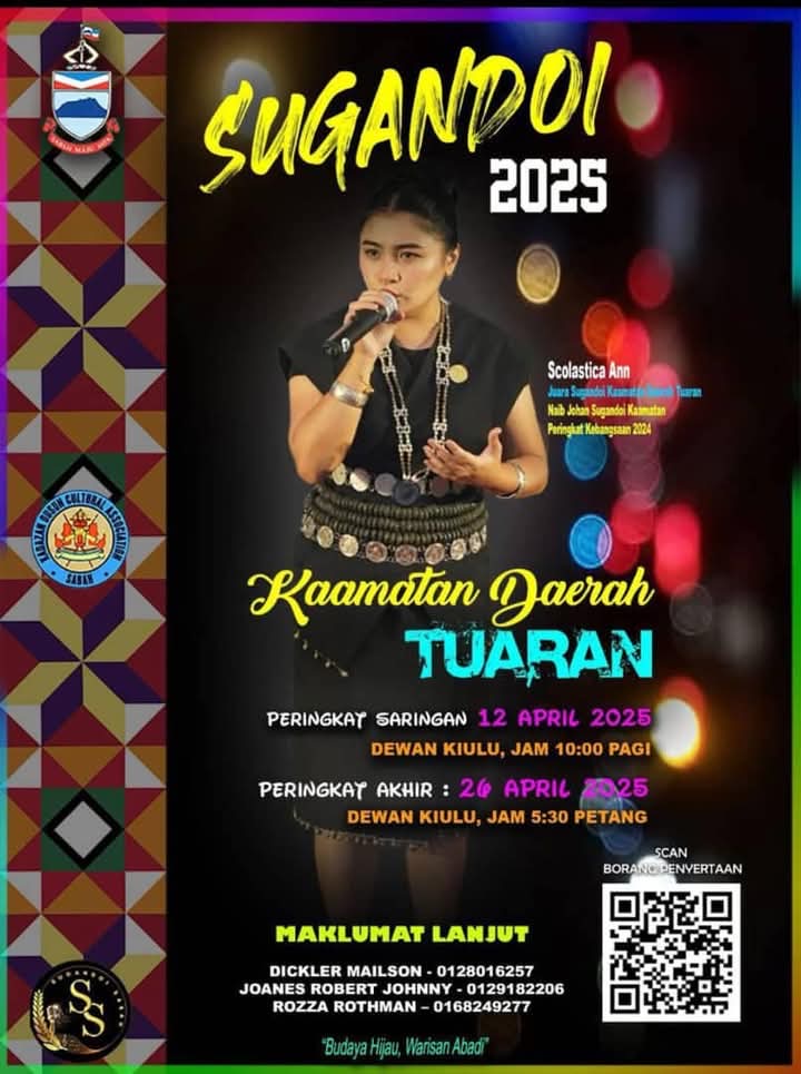 Pendaftaran pertandingan Sugandoi Kaamatan Daerah Tuaran kini dibuka